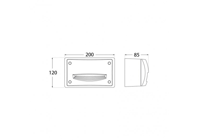 Balise LED en saillie FUMAGALLI EXTRALETI 200 HS 3W - 4S4.000.000.WYG1L - Barcelona LED Balise LED en saillie FUMAGALLI EXTRALETI 200 HS 3W - 4S4.000.000.WYG1L - Barcelona LED