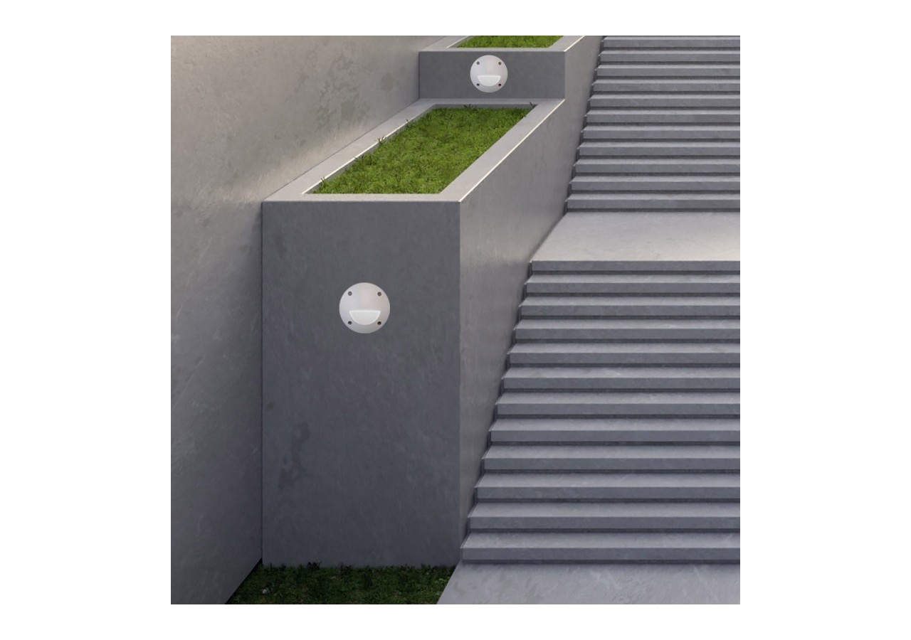 Balise LED encastrable FUMAGALLI "LETI 100" GX53-3W-IP66 - 2C4.000.000.WYG1L - Barcelona LED