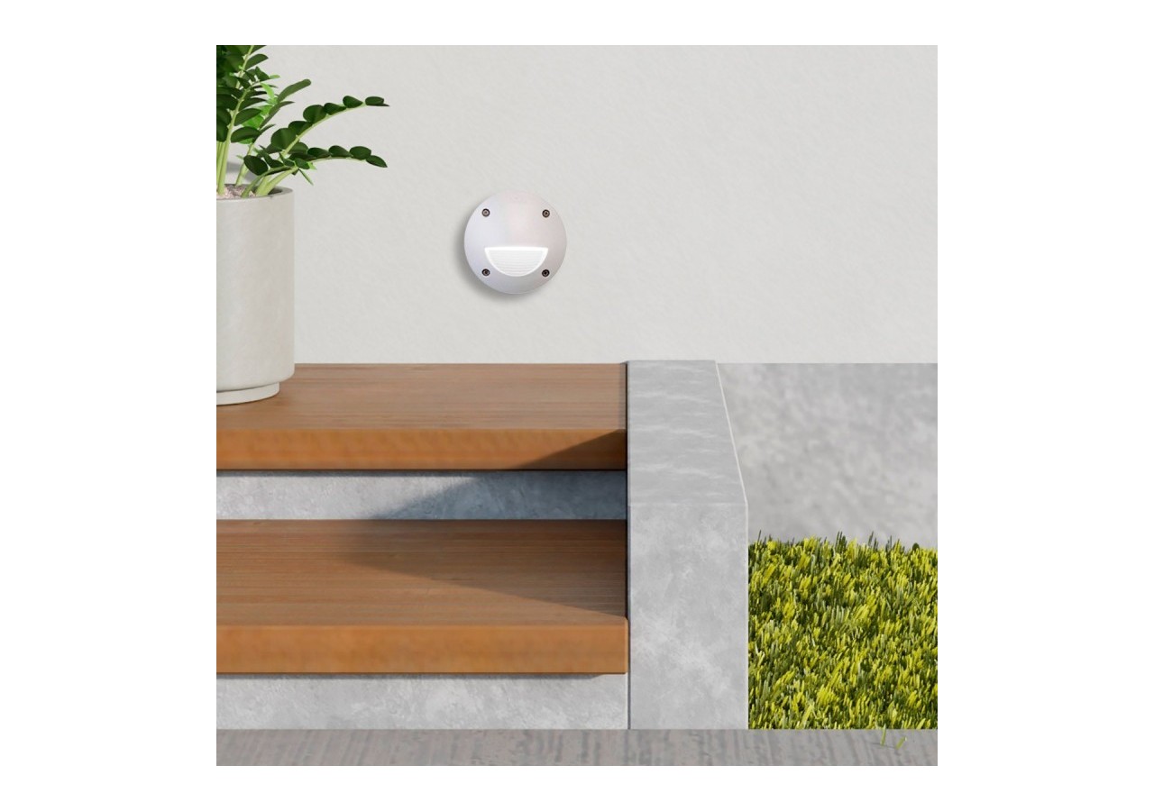 Balise LED encastrable FUMAGALLI "LETI 100" GX53-3W-IP66 - 2C4.000.000.WYG1L - Barcelona LED