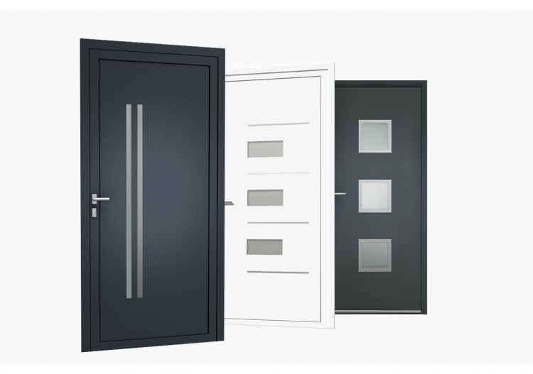 Gamme de portes d'entrée en Alu Ela