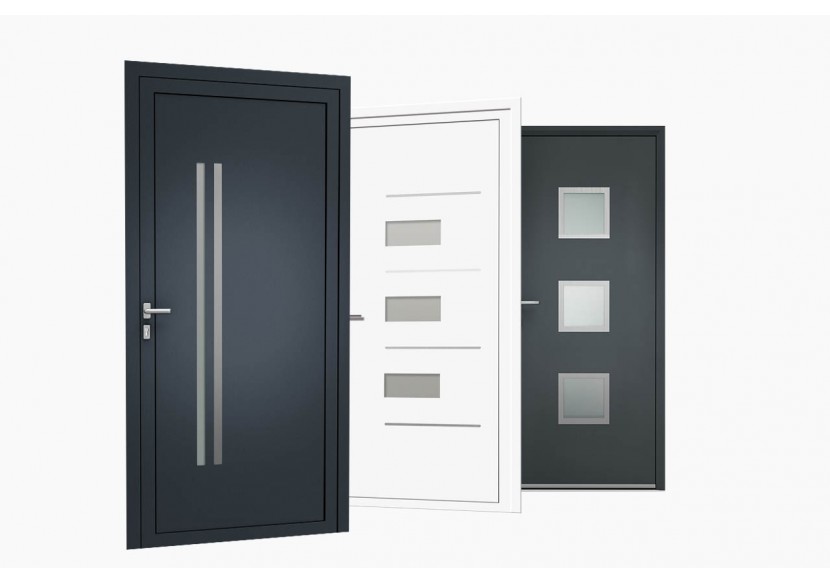 Gamme de portes d'entrée en Alu Ela
