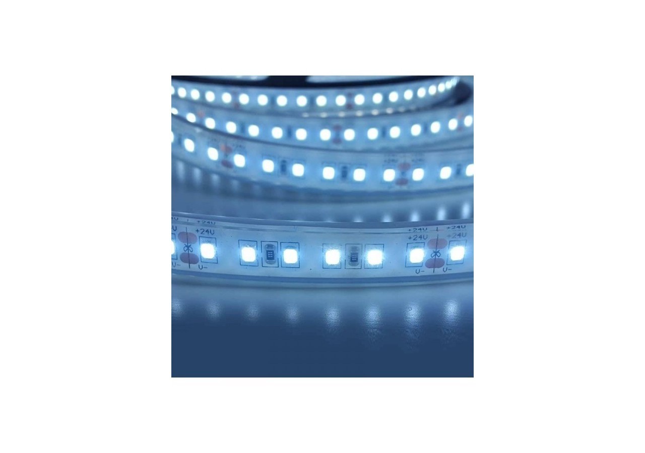 Ruban LED 24V-DC 18W/m monochrome IP67 (SMD2835 120LED/m) Rouleau de 5m - B1553BF - Barcelona LED