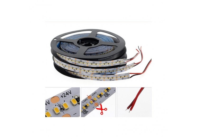 Ruban LED 24V DC 26W/m IRC90 monochrome IP20 Rouleau de 5m - B1555BC - Barcelona LED