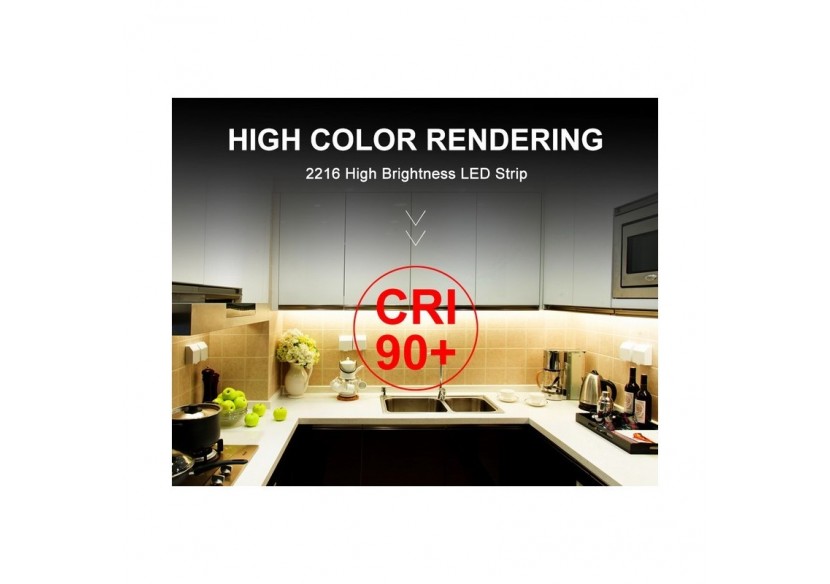 Ruban LED 24V DC 26W/m IRC90 monochrome IP20 Rouleau de 5m - B1555BC - Barcelona LED