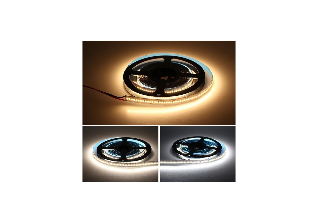 Ruban LED 24V DC 26W/m IRC90 monochrome IP20 Rouleau de 5m - B1555BN - Barcelona LED