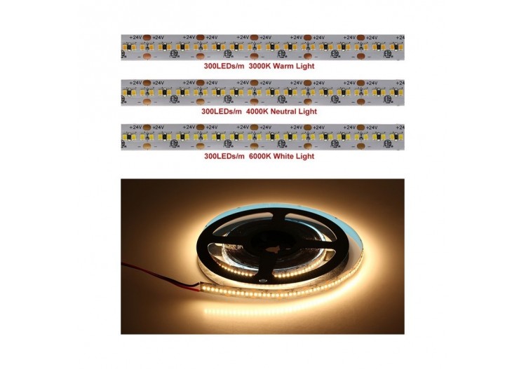 Ruban LED 24V DC 26W/m IRC90 monochrome IP20 Rouleau de 5m - B1555BN - Barcelona LED 2