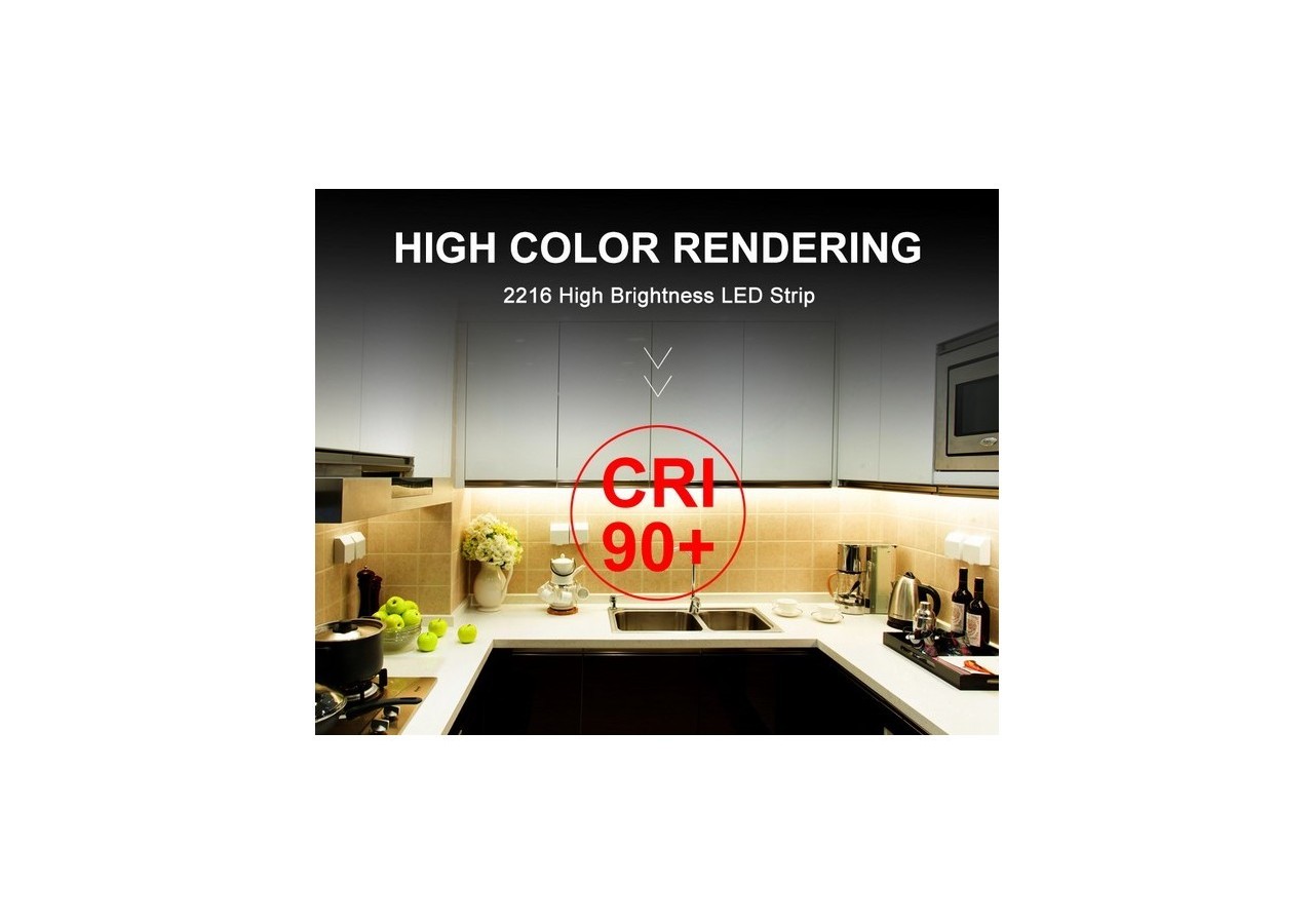 Ruban LED 24V DC 26W/m IRC90 monochrome IP20 Rouleau de 5m - B1555BF - Barcelona LED