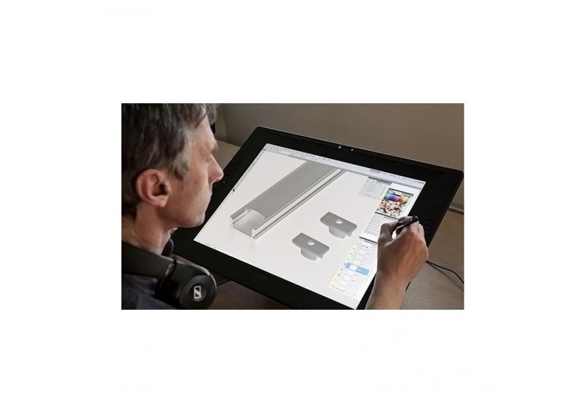 Profilé en aluminium 17x8mm - BPERF17X8-N - Barcelona LED