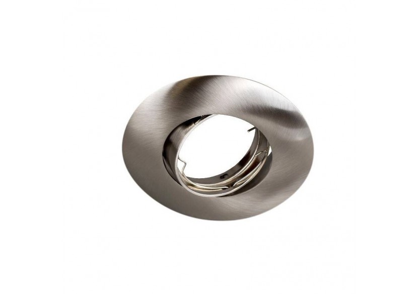 Collerette ronde orientable à encastrer pour dichroïque LED, diamètre 80/102mm. Couleur Blanc - B958106 - Barcelona LED