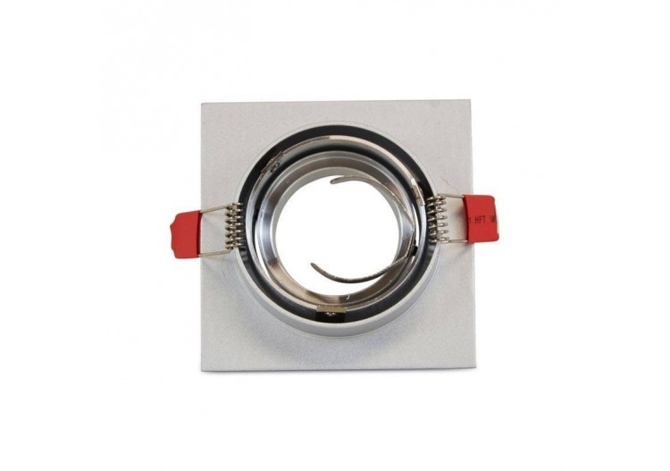 Collerette carrée orientable à encastre pour ampoule LED GU10 orientable - B972-AL - Barcelona LED 2