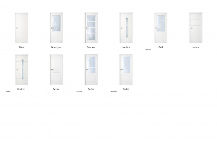 Gamme de portes d'intérieur Postformé laquée 2