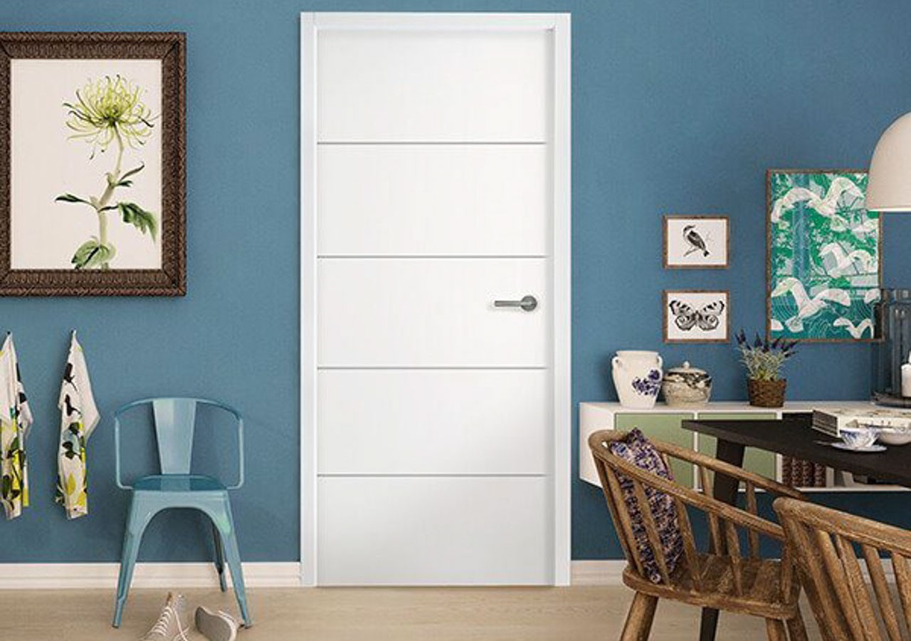 Gamme de portes d'intérieur Postformé laquée