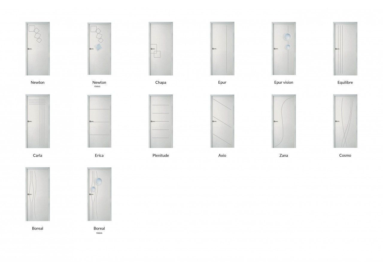 Gamme de portes d'intérieur à peindre