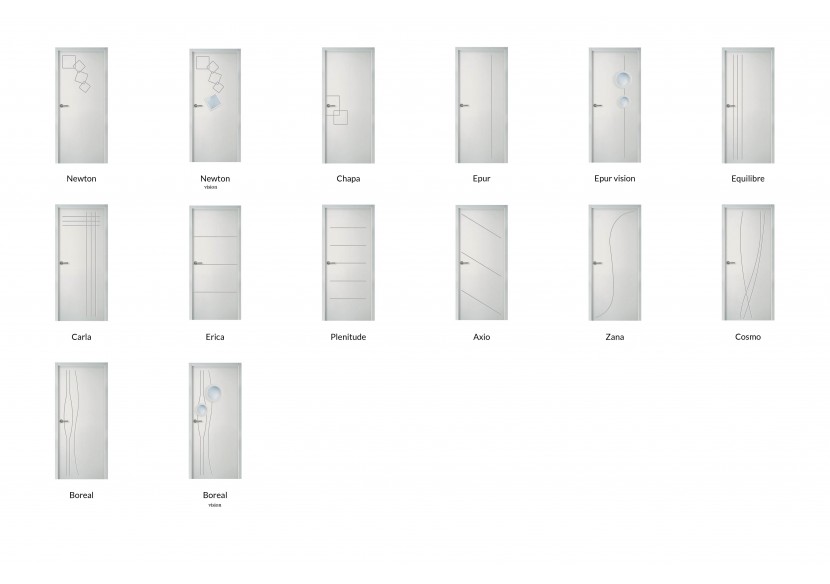 Gamme de portes d'intérieur à peindre