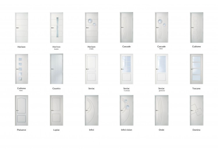 Gamme de portes d'intérieur à peindre 2