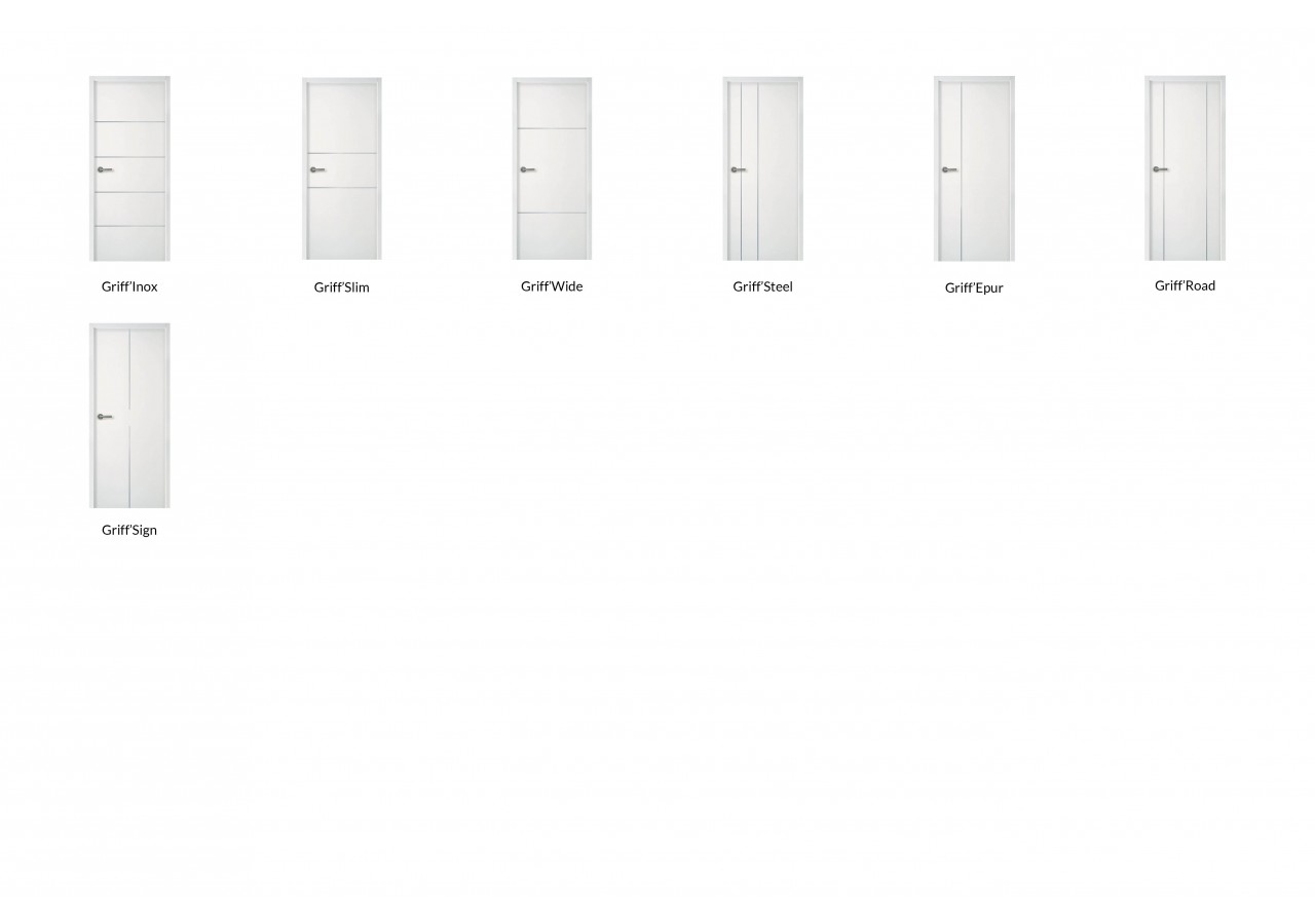 Gamme de portes d'intérieur Stratifiée