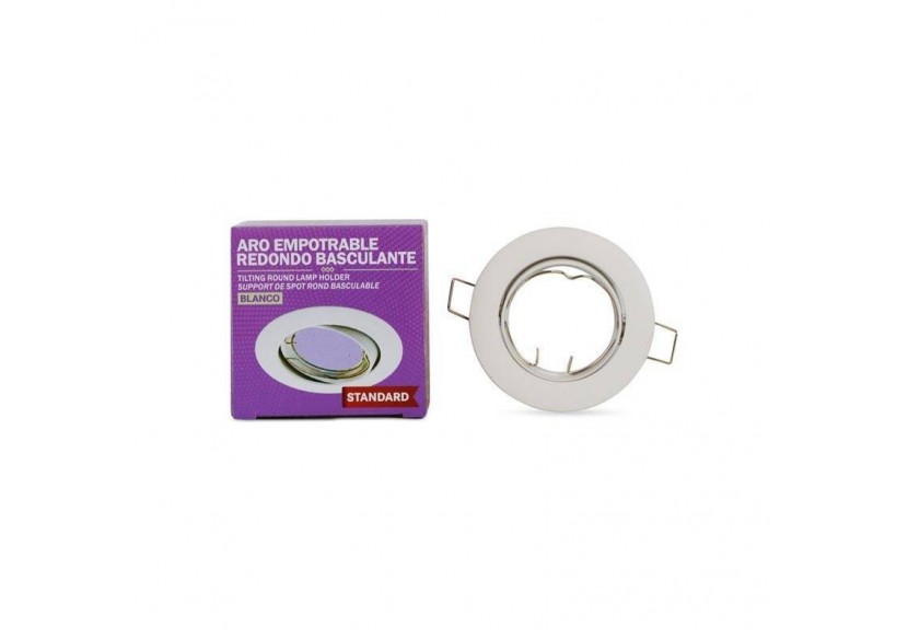 Collerette downlight orientable pour ampoule GU10 / MR16-Coupe diamètre 72 mm - B952-B - Barcelona LED Collerette downlight orientable pour ampoule GU10 / MR16-Coupe diamètre 72 mm - B952-B - Barcelona LED