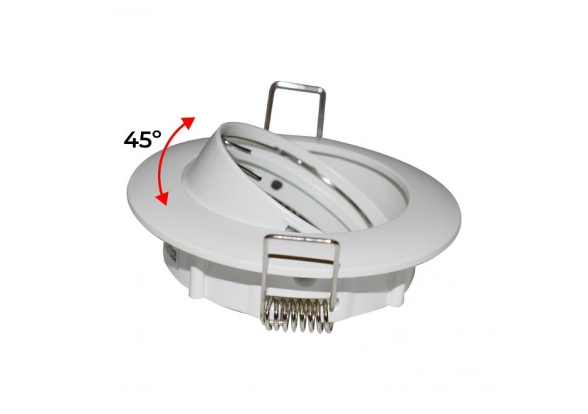 Collerette downlight orientable pour ampoule GU10 / MR16-Coupe diamètre 72 mm - B952-B - Barcelona LED Collerette downlight orientable pour ampoule GU10 / MR16-Coupe diamètre 72 mm - B952-B - Barcelona LED