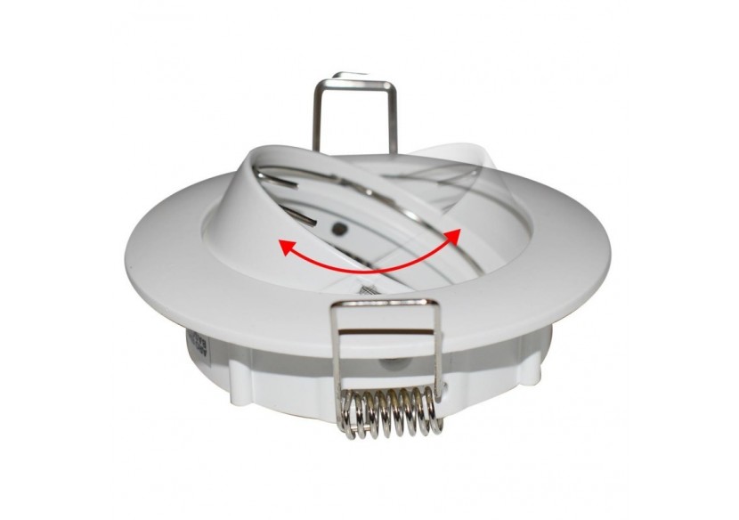 Collerette downlight orientable pour ampoule GU10 / MR16-Coupe diamètre 72 mm - B952-B - Barcelona LED Collerette downlight orientable pour ampoule GU10 / MR16-Coupe diamètre 72 mm - B952-B - Barcelona LED