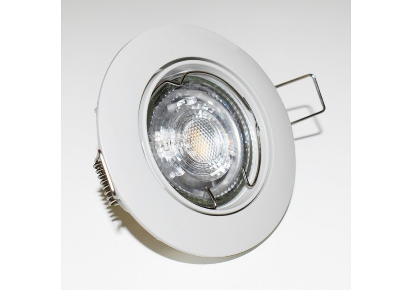 Collerette downlight orientable pour ampoule GU10 / MR16-Coupe diamètre 72 mm - B952-B - Barcelona LED Collerette downlight orientable pour ampoule GU10 / MR16-Coupe diamètre 72 mm - B952-B - Barcelona LED