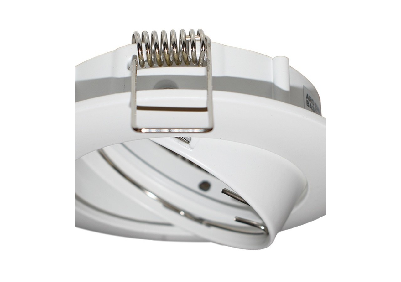 Collerette downlight orientable pour ampoule GU10 / MR16-Coupe diamètre 72 mm - B952-B - Barcelona LED