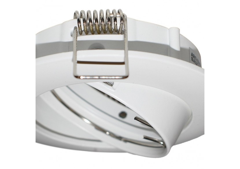 Collerette downlight orientable pour ampoule GU10 / MR16-Coupe diamètre 72 mm - B952-B - Barcelona LED Collerette downlight orientable pour ampoule GU10 / MR16-Coupe diamètre 72 mm - B952-B - Barcelona LED