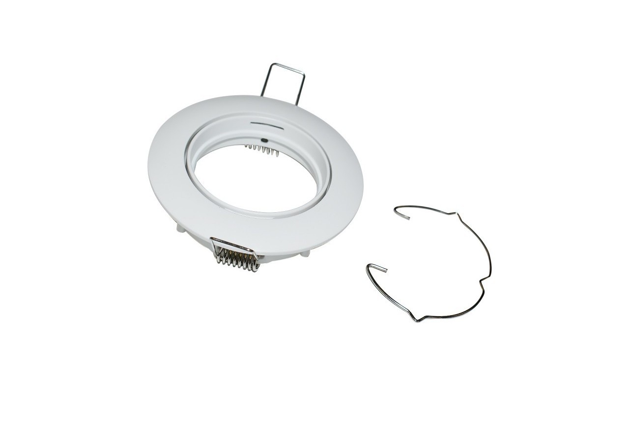 Collerette downlight orientable pour ampoule GU10 / MR16-Coupe diamètre 72 mm - B952-B - Barcelona LED