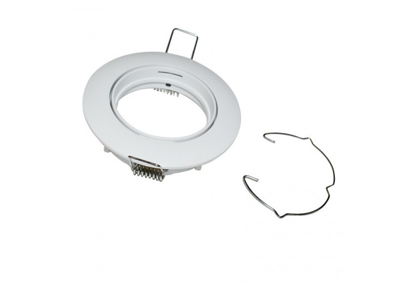 Collerette downlight orientable pour ampoule GU10 / MR16-Coupe diamètre 72 mm - B952-B - Barcelona LED Collerette downlight orientable pour ampoule GU10 / MR16-Coupe diamètre 72 mm - B952-B - Barcelona LED