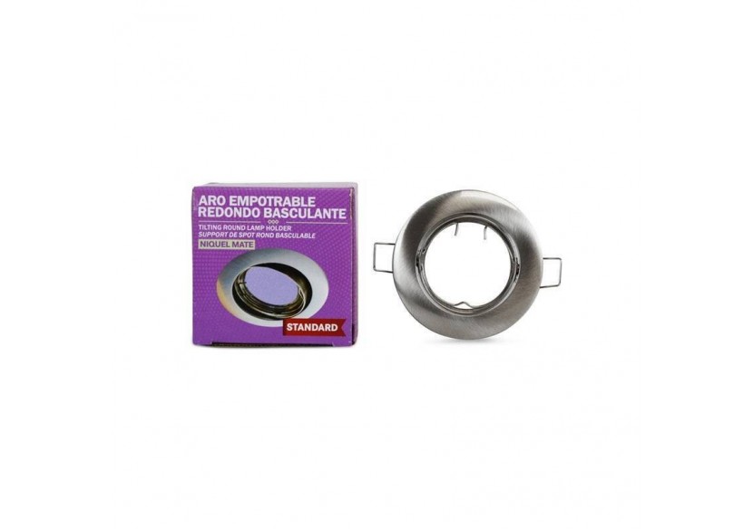 Collerette downlight orientable pour ampoule GU10 / MR16-Coupe diamètre 72 mm - B952-NM - Barcelona LED Collerette downlight orientable pour ampoule GU10 / MR16-Coupe diamètre 72 mm - B952-NM - Barcelona LED