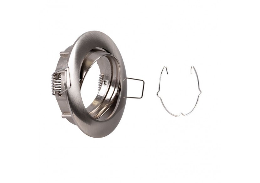 Collerette downlight orientable pour ampoule GU10 / MR16-Coupe diamètre 72 mm - B952-NM - Barcelona LED Collerette downlight orientable pour ampoule GU10 / MR16-Coupe diamètre 72 mm - B952-NM - Barcelona LED