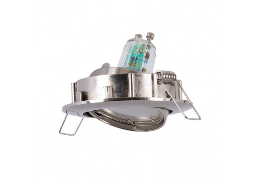 Collerette downlight orientable pour ampoule GU10 / MR16-Coupe diamètre 72 mm - B952-NM - Barcelona LED Collerette downlight orientable pour ampoule GU10 / MR16-Coupe diamètre 72 mm - B952-NM - Barcelona LED