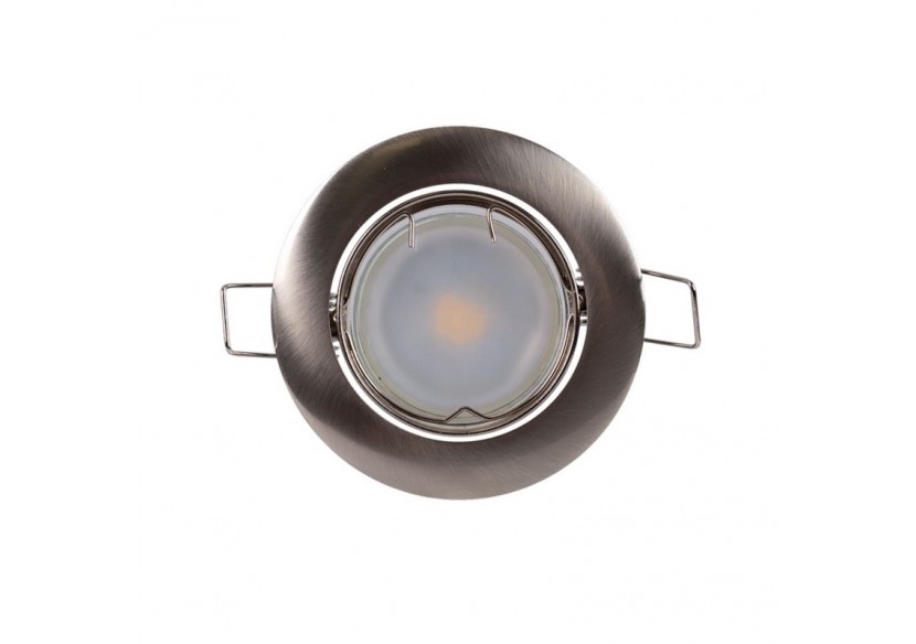 Collerette downlight orientable pour ampoule GU10 / MR16-Coupe diamètre 72 mm - B952-NM - Barcelona LED Collerette downlight orientable pour ampoule GU10 / MR16-Coupe diamètre 72 mm - B952-NM - Barcelona LED