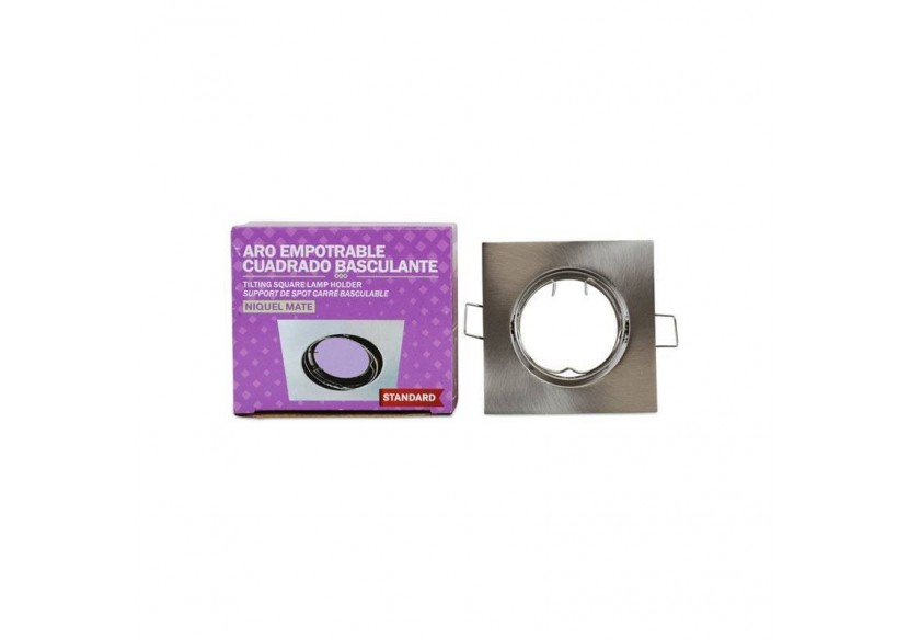 Collerette carrée orientable à encastrer GU10 / GU5.3 - B942-NM - Barcelona LED Collerette carrée orientable à encastrer GU10 / GU5.3 - B942-NM - Barcelona LED