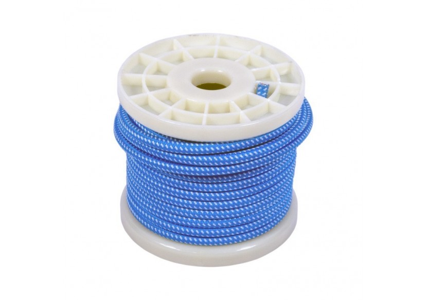 Câble textile zig zag 2 couleurs 2 x 0,75 bobine - LN001-BA-10 - Barcelona LED