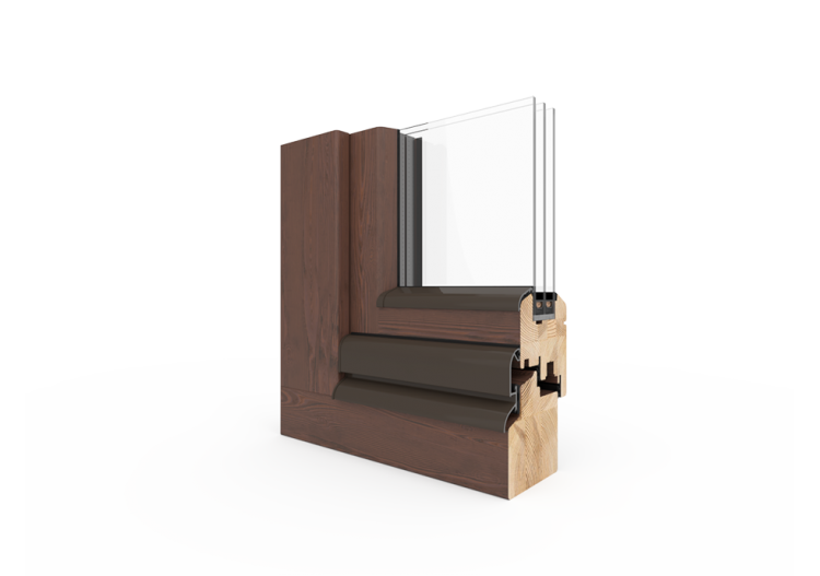 Fenêtre en bois Naturo 76