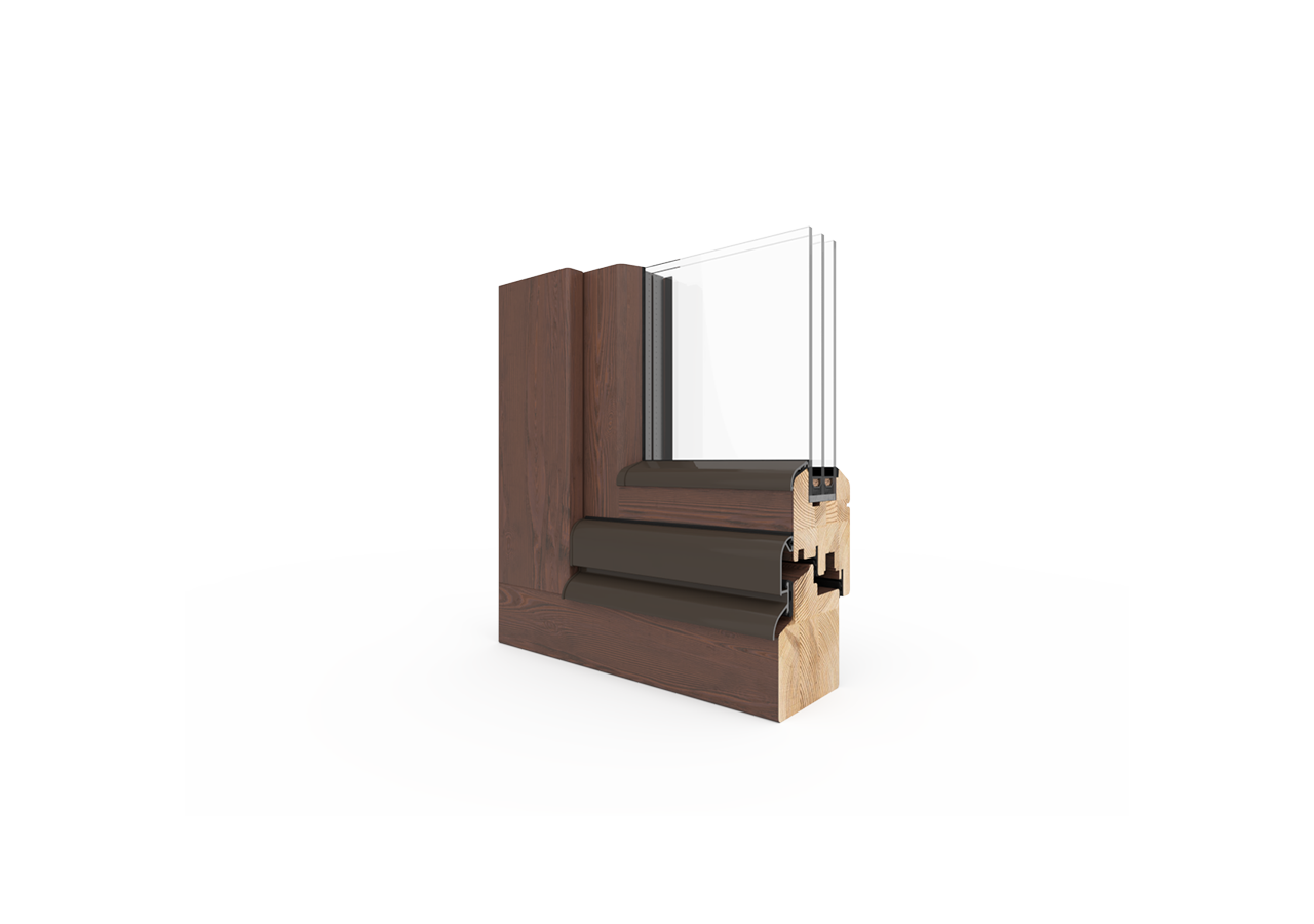 Fenêtre en bois Naturo 76