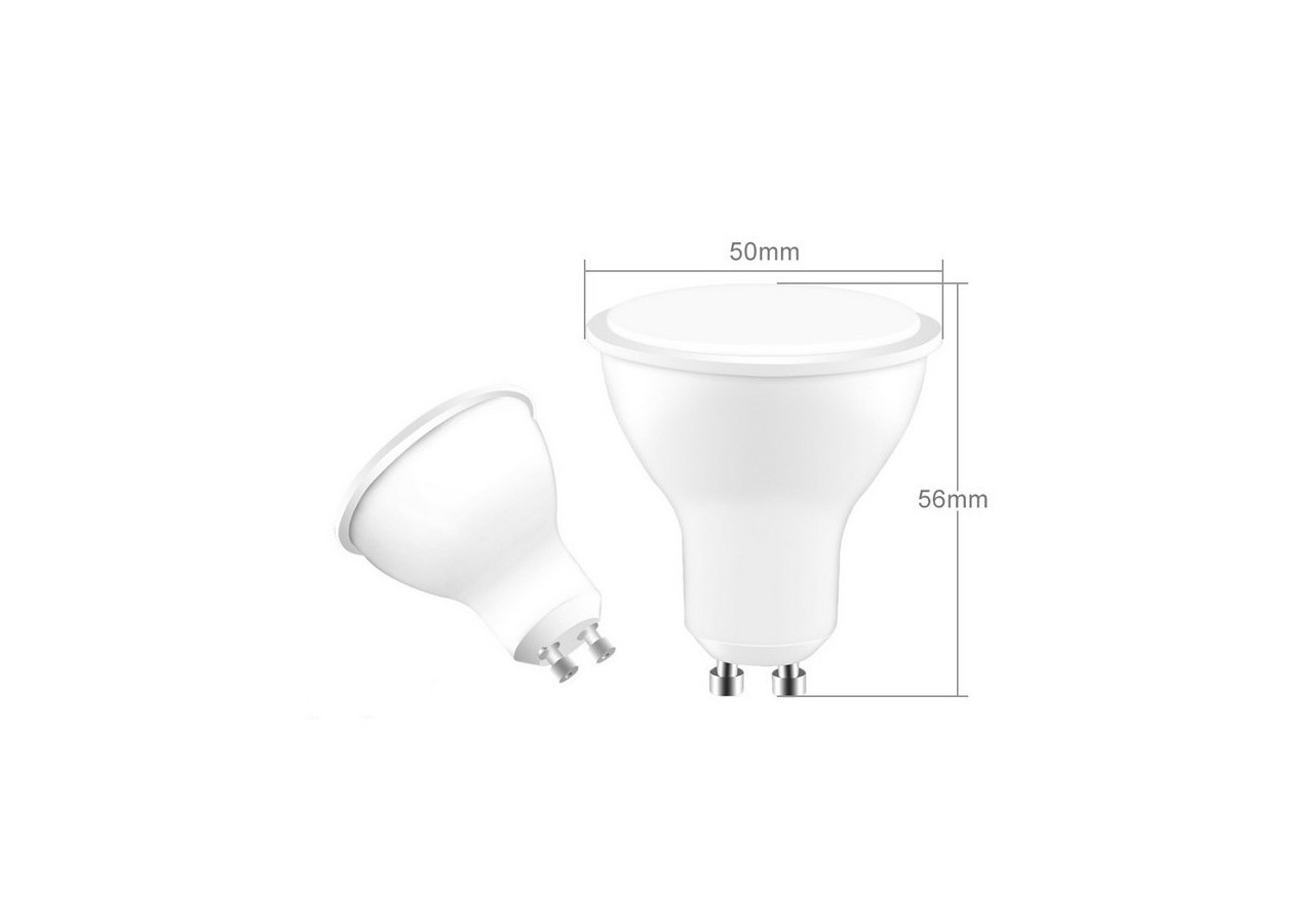 Ampoule LED GU10 7W SMD 2835 665lm diamètre 50mm 120 degrés - B522BC2 - Barcelona LED