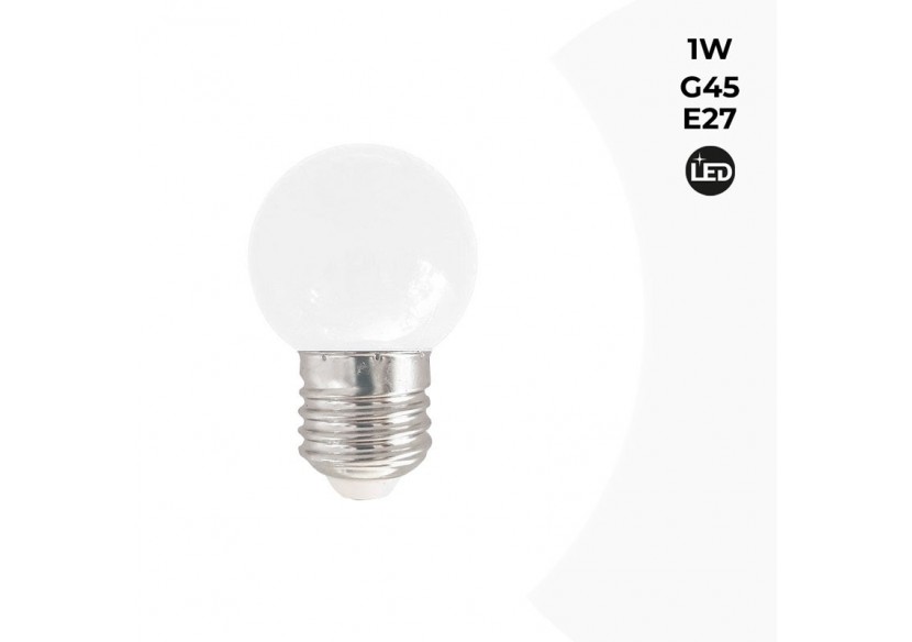 Ampoule LED E27 1W G45 Couleurs - B1312-E27-BC7 - Barcelona LED