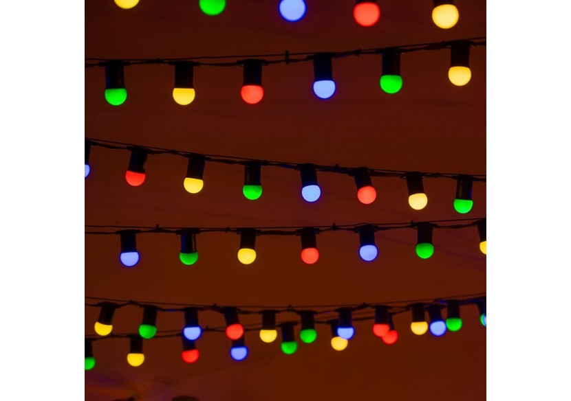 Ampoule LED E27 1W G45 Couleurs - B1312-E27-AZ7 - Barcelona LED