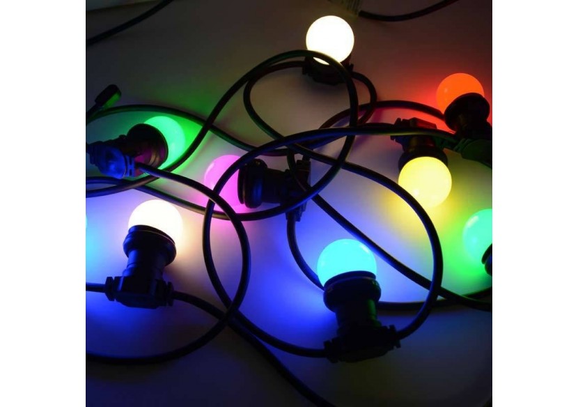 Ampoule LED E27 1W G45 Couleurs - B1312-E27-LI7 - Barcelona LED