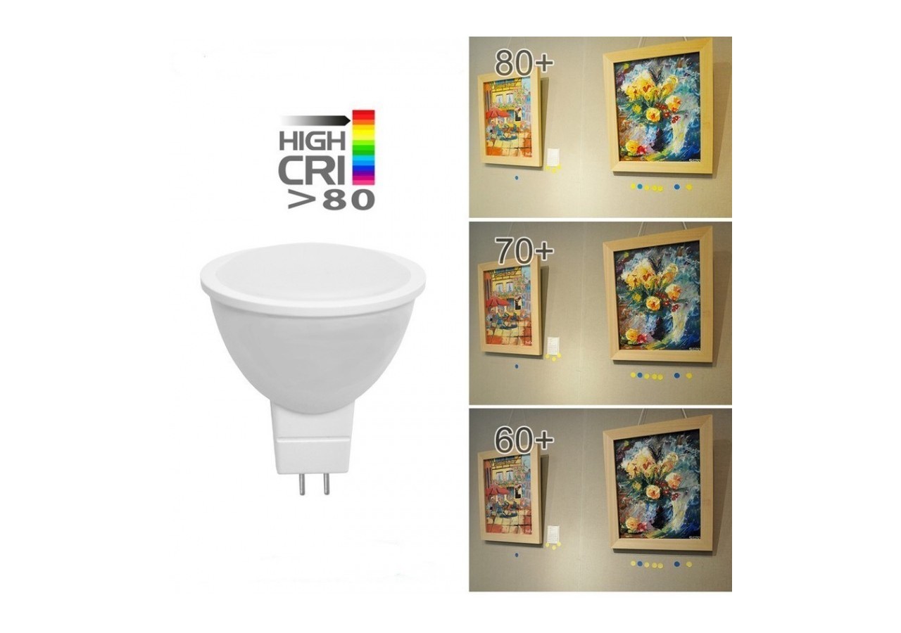 Ampoule LED GU5.3 / MR16 5W 12V 350lm - B535-BN3 - Barcelona LED