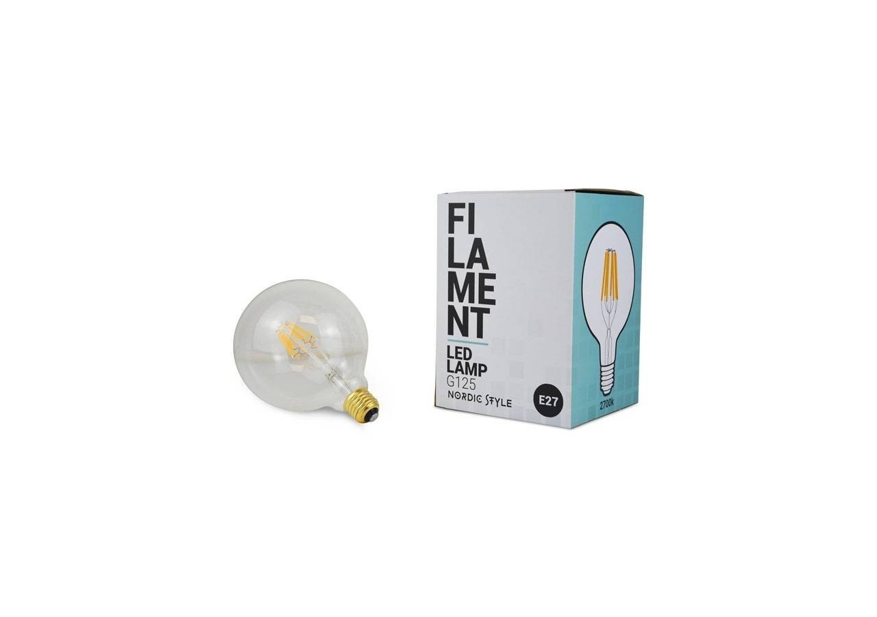 Ampoule LED Globe à Filament E27 G125 8W 800lm - BF1-G125E27-BN - Barcelona LED