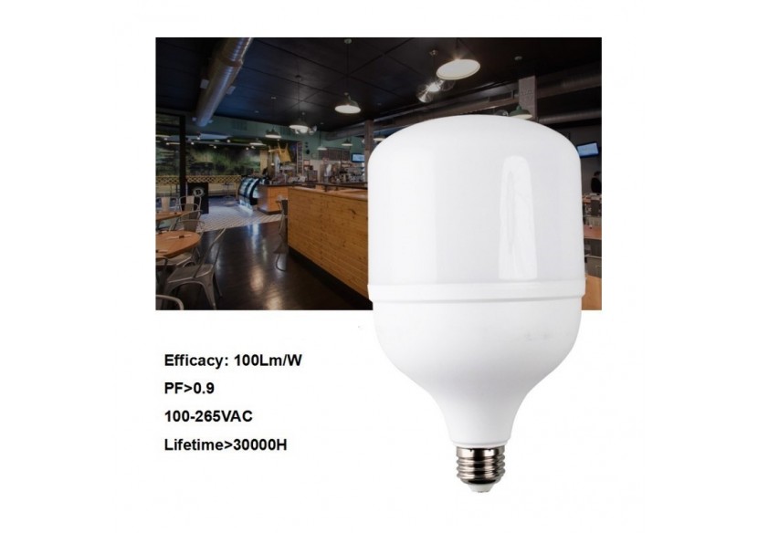 Ampoule industrielle LEDhaute puissance T140 50W E27 - B1368BN - Barcelona LED