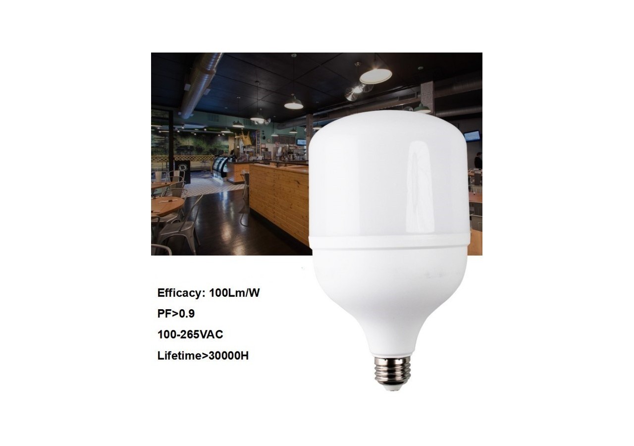 Ampoule industrielle LEDhaute puissance T140 50W E27 - B1368BF - Barcelona LED