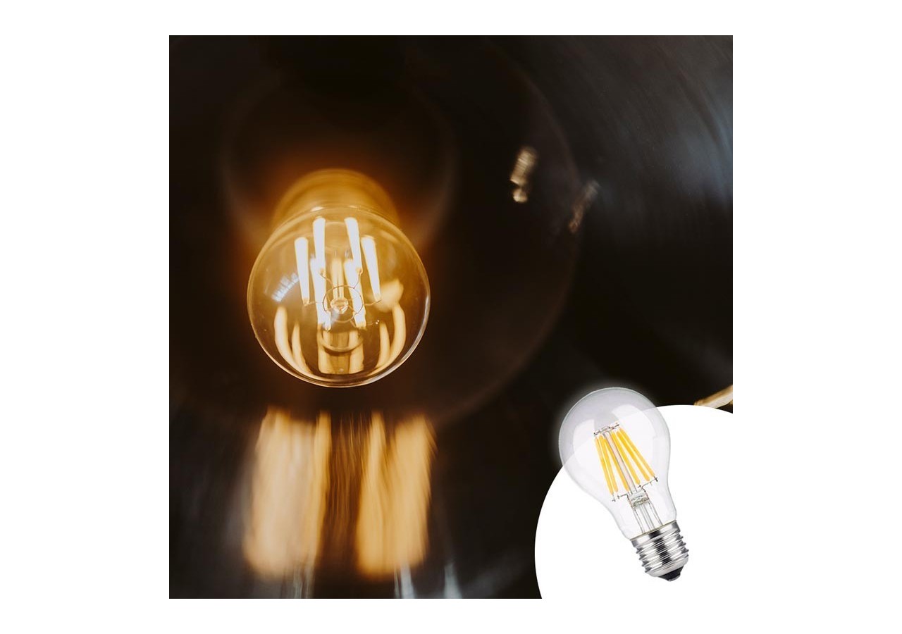 Ampoule LED E27 8W A60 Filament Clear - BF1-A60E27-BC3 - Barcelona LED