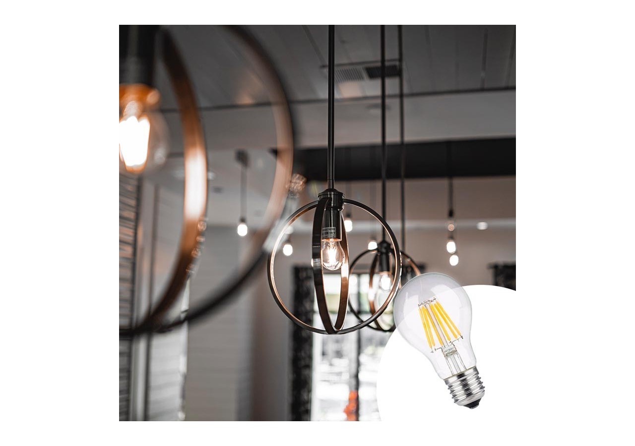 Ampoule LED E27 8W A60 Filament Clear - BF1-A60E27-BC3 - Barcelona LED