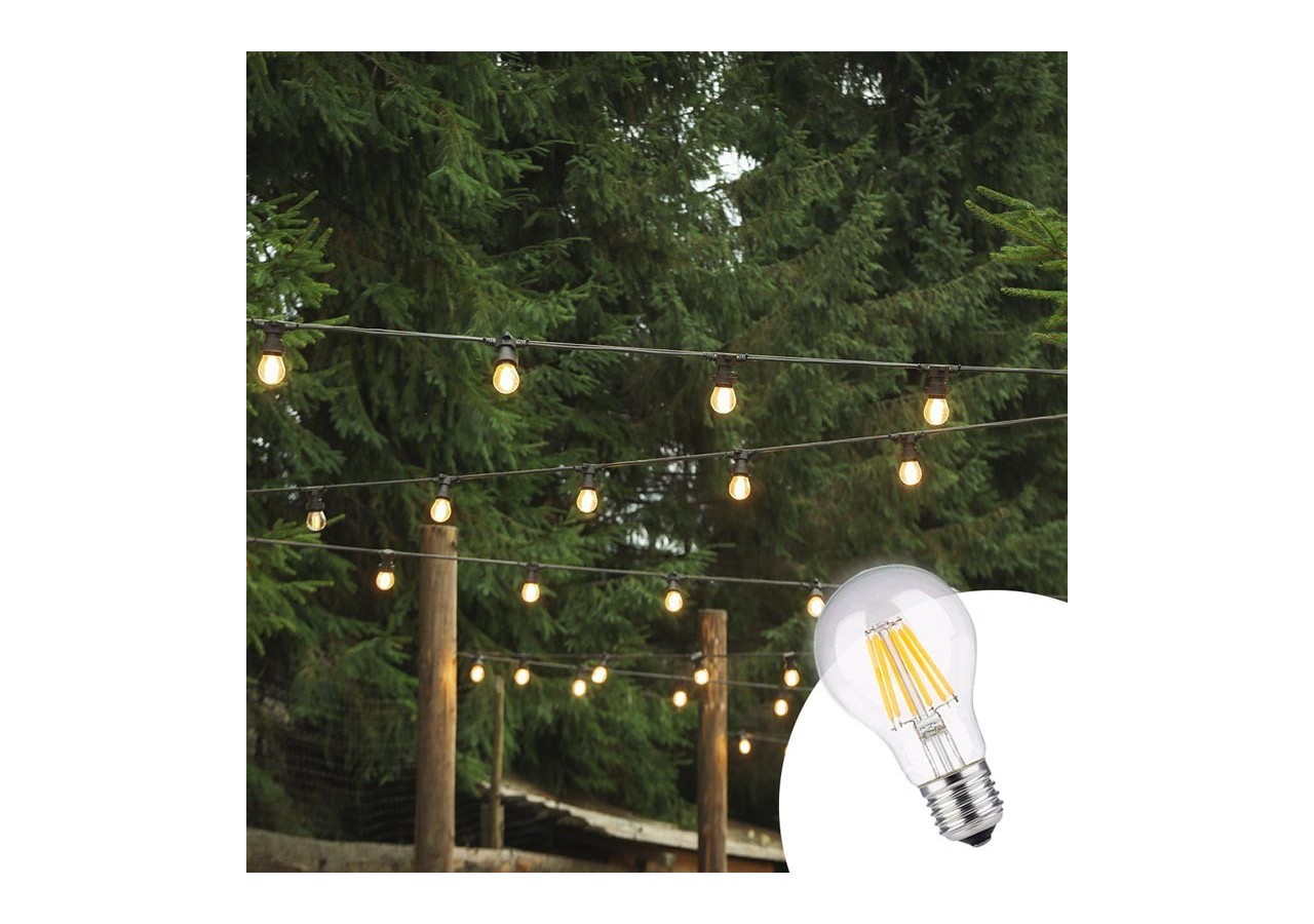 Ampoule LED E27 8W A60 Filament Clear - BF1-A60E27-BC3 - Barcelona LED