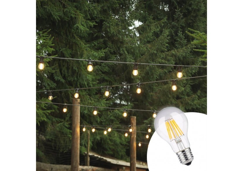 Ampoule LED E27 8W A60 Filament Clear - BF1-A60E27-BC3 - Barcelona LED