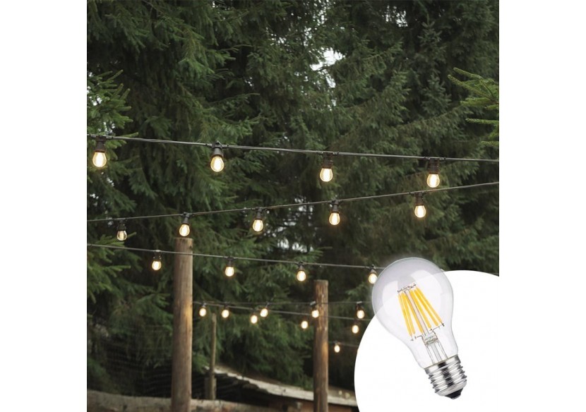 Ampoule LED E27 8W A60 Filament Clear - B1359-4-BN3 - Barcelona LED