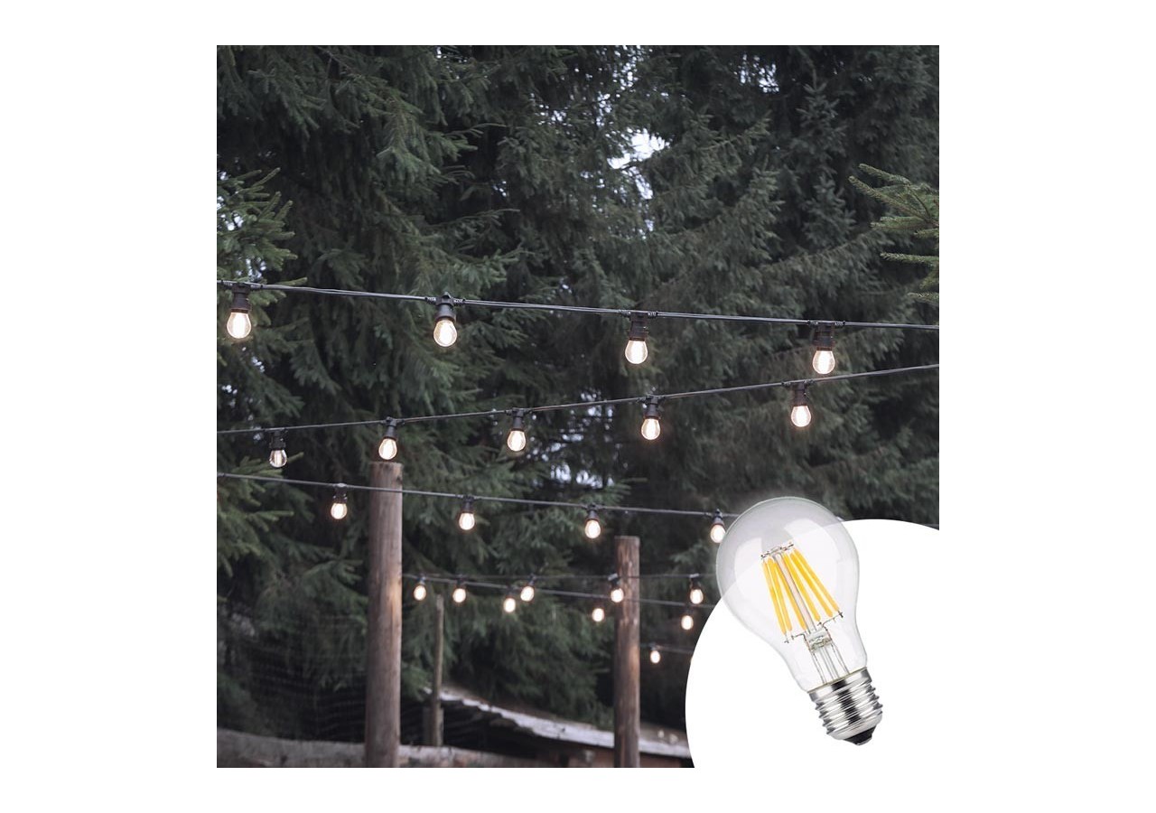 Ampoule LED E27 8W A60 Filament Clear - B1359-4-BF3 - Barcelona LED